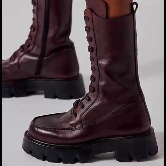 Free People Jones Lug Sole Combat Boot - Picture 3 of 11